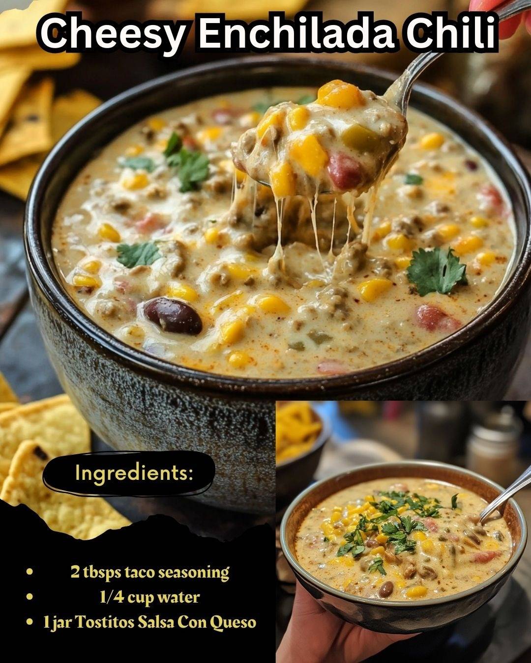 Cheesy Enchilada Chili