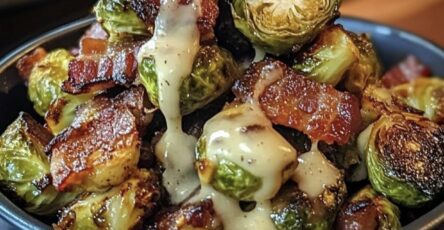 Honey-Glazed Roasted Brussels Sprouts with Bacon